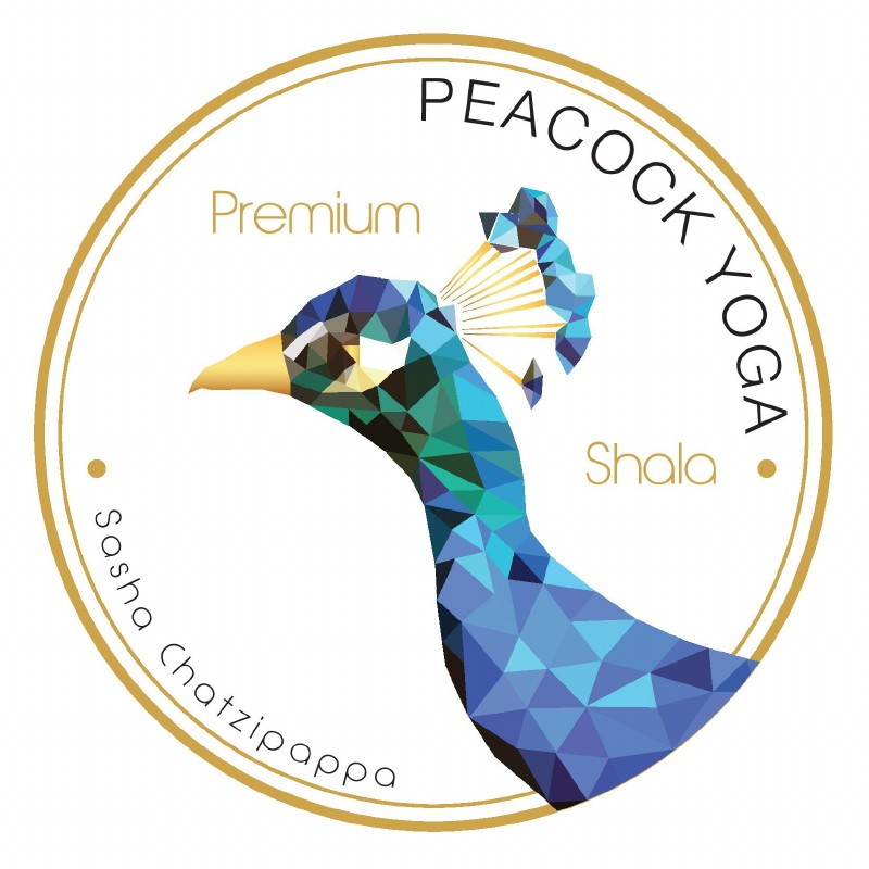 peacock yoga logo