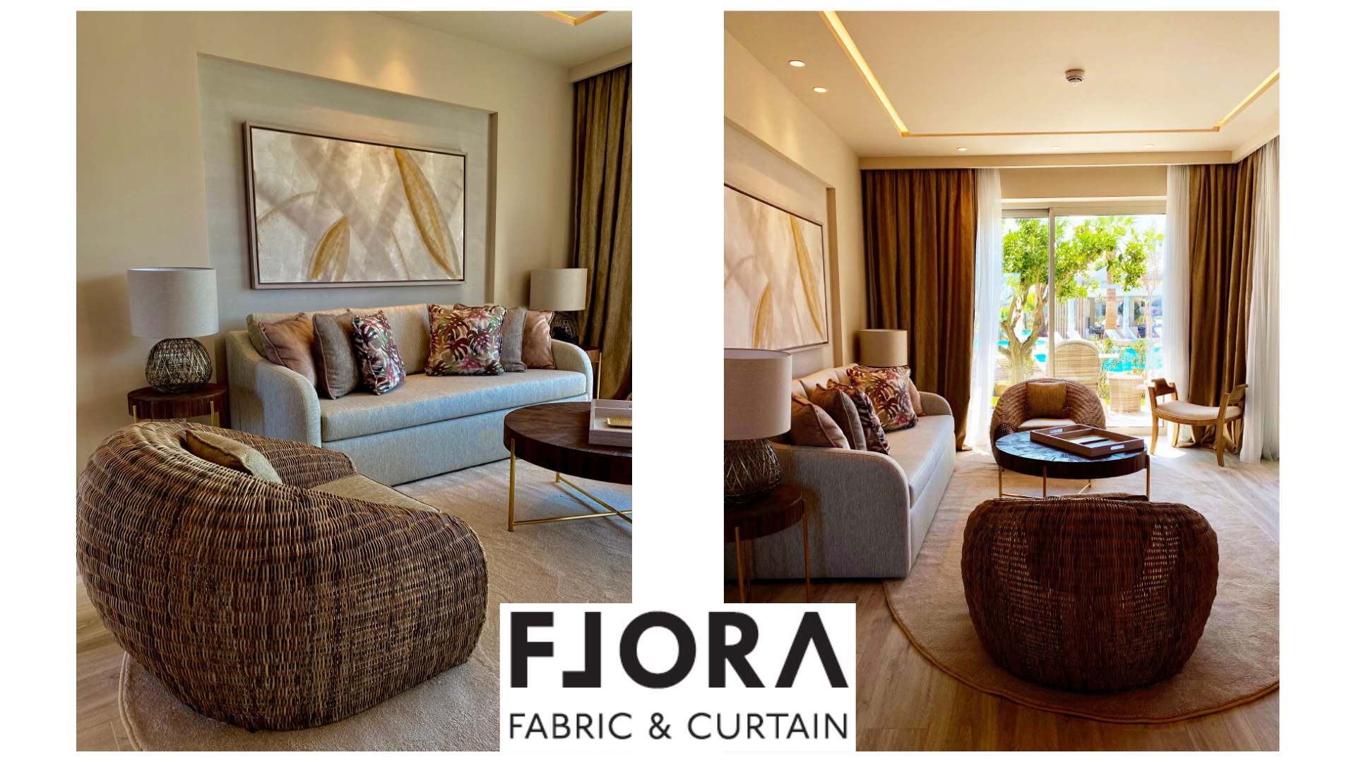 FLORA fabric - curtain - wallpaper - shading - carpet